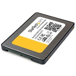 StarTech.com Dual M.2 SATA Adapter with RAID - 2x M.2 SSDs to 2.5in SATA (6Gbps) RAID Adapter Converter with TRIM Support (25S22M2NGFFR) - Storage controller (RAID) - M.2 - 2 Channel - M.2 Card - RAID 0, 1, JBOD, BIG - SATA 6Gb/s - black, silver