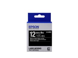 Epson LabelWorks LK-4BWV - White on black - Roll (1.2 cm x 9 m) 1 roll(s) label tape - for LabelWorks LW-1000, 300, 400, 600, 700, 900, K400, Z700, Z710, Z900