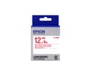 Epson LabelWorks LK-4WRN - Red on white - Roll (1.2 cm x 2.9 m) 1 roll(s) label tape - for LabelWorks LW-1000, LW-300, LW-400, LW-600, LW-700, LW-900, LW-K400, LW-Z700, LW-Z900 thumbnail 1