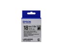Epson LabelWorks LK-5SBR - Black on silver - Roll (1.8 cm x 1.5 m) 1 roll(s) label tape - for LabelWorks LW-1000, LW-400, LW-600, LW-700, LW-900, LW-K400, LW-Z700, LW-Z710, LW-Z900 thumbnail 1