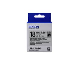 Epson LabelWorks LK-5SBR - Black on silver - Roll (1.8 cm x 1.5 m) 1 roll(s) label tape - for LabelWorks LW-1000, LW-400, LW-600, LW-700, LW-900, LW-K400, LW-Z700, LW-Z710, LW-Z900