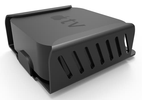 Compulocks Apple TV Security Mount (4th, 4k 1-2nd Gen) (2018-2021) - Mounting kit (security bracket, locking head assembly) - for mediabox - high-grade aluminium - jet black - mounting interface: 75 x 75 mm - for Apple TV 4K (1st gen, 2nd gen), HD (3rd gen, 4th gen)