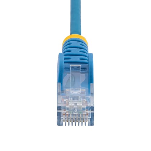 StarTech.com - Patch cable - RJ-45 (M) to RJ-45 (M) - 3.6 mm - UTP - CAT 5/5e/6 - IEEE 802.3bt - halogen-free, snagless, straight - blue — view 5