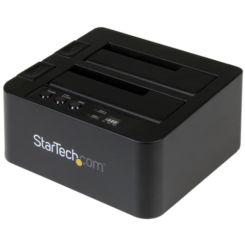 StarTech.com Standalone Hard Drive Duplicator, Dual Bay HDDSSD ClonerCopier, USB 3.1 (10 Gbps) to SATA III (6Gbps) HDDSSD Docking Station, Hard Disk Duplicator Dock - Hard Drive Cloner - Hard drive duplicator - 2 bays (SATA-300) - for P/N: TBLT3MM1MA, TBLT3MM2M, TBLT3MM2MA