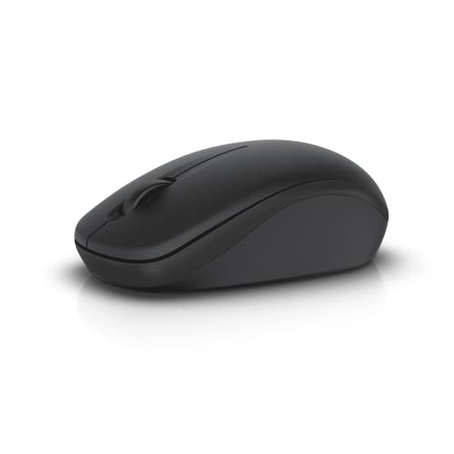Dell WM126 - Mouse - optical - 3 buttons - wireless - RF - USB wireless receiver