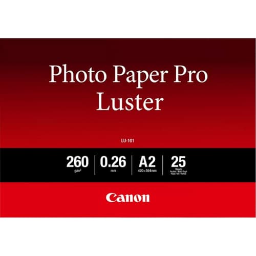 Canon Photo Paper Pro Luster LU-101 - Luster - 260 micron - A2 (420 x 594 mm) - 260 g/m� - 25 sheet(s) photo paper