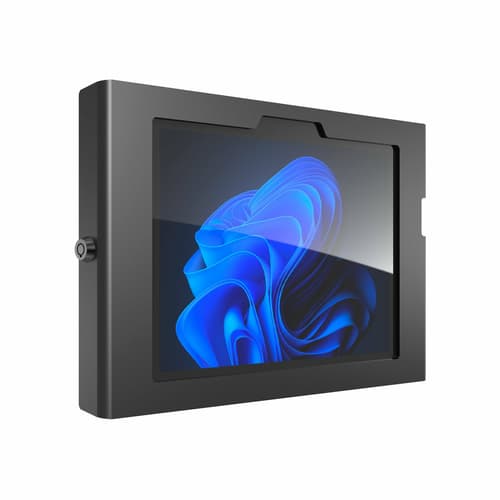 Compulocks Surface GO 1-4 Gen Apex Secured Enclosure - Enclosure - exposed front/back camera and sensors - for tablet - secured - lockable - metal frame - black - for Microsoft Surface Go, Go 2, Go 3, Go 4 for Business
