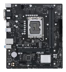 ASUS PRIME H610M-R D4 - Motherboard - micro ATX - LGA1700 Socket - H610 Chipset - USB 3.2 Gen 1 - Gigabit LAN - onboard graphics (CPU required) - HD Audio (8-channel)