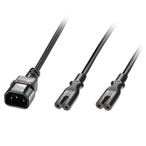 2.5M Y EXTENSION CABLE IEC C14 TO 2 — view 1