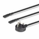 2.5M Y CABLE UK 3 PIN TO 2 X IEC C7 thumbnail 5