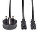 2.5M Y CABLE UK 3 PIN TO 2 X IEC C7 thumbnail 4