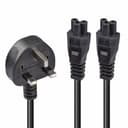 2.5M Y CABLE UK 3 PIN TO 2 X IEC C5 thumbnail 1