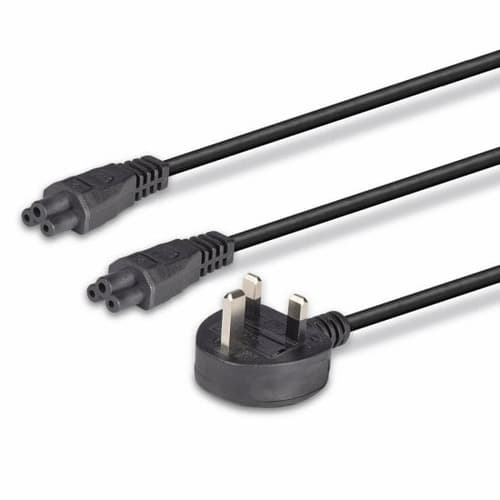 2.5M Y CABLE UK 3 PIN TO 2 X IEC C5 — view 11