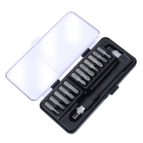 13 PIECE BIT SET WITH L HANDLE