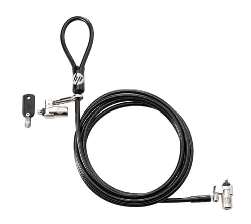 HP Dual Head Keyed - Security cable lock - 2.13 m
