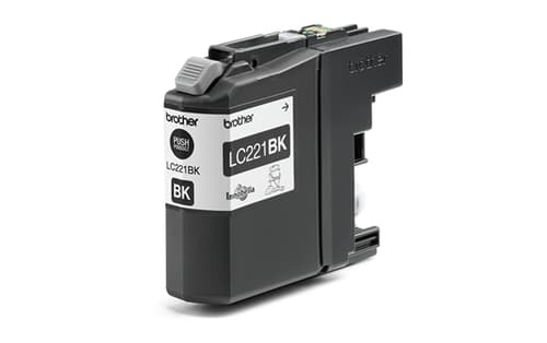 Brother LC221BK - Black - original - blister - ink cartridge - for Brother DCP-J562DW, MFC-J480DW, MFC-J680DW, MFC-J880DW