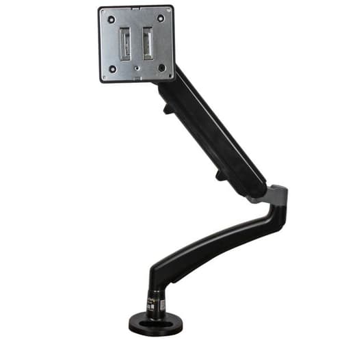 StarTech.com Desk Clamp Monitor Mount - Adjustable - Supports Monitors 12" to 34" - Full Motion Slim VESA Mount Monitor Arm - Desk & Grommet Clamp -Black (ARMSLIM) - Mounting kit - adjustable arm - for LCD display - plastic, steel - black - screen size: 12"-34" - desk-mountable - for P/N: ARMSTS, ARMSTSLG, STSCART