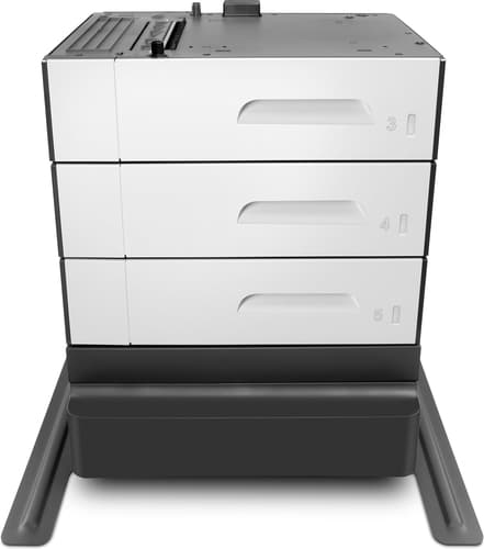 HP Paper Feeder and Stand - Media tray / feeder - 500 sheets in 3 tray(s) - for PageWide Enterprise Color MFP 586, PageWide Managed Color E55650