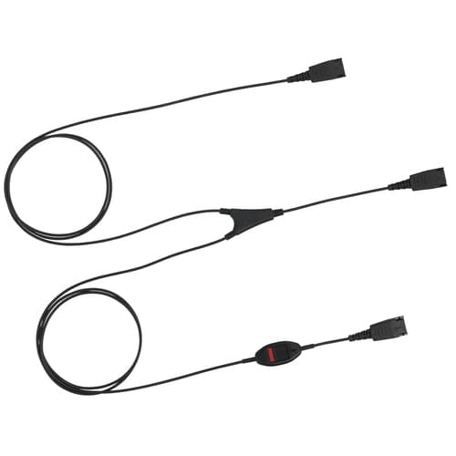 Jabra Supervisor Y-Cord - Headset splitter - Quick Disconnect to Quick Disconnect