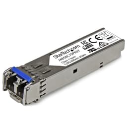 StarTech.com 10 pack HPE J4858C Compatible SFP Module, 1000BASE-SX, 1GbE Multi Mode (MMF) Fiber Optic Transceiver, 1 Gigabit Ethernet SFP, LC Connector, 550m, 850nm, DDM, HPE 1400, 1700, 1820 - Lifetime Warranty (J4858C10PKST) - SFP (mini-GBIC) transceiver module (equivalent to: HP J4858C) - 1GbE - 1000Base-SX - LC multi-mode - up to 550 m - 850 nm (pack of 10) - for HPE 1700, 2610, 6120, Switch XL 10/100/1000, HPE Aruba 2530, 2930F 24, 2930F 48, 5406