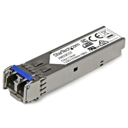 StarTech.com HPE J4859C Compatible SFP Module, 1000BASE-LX, 1GbE Single Mode (SMF)/Multi Mode MMF Fiber Optic Transceiver, LC Connector, 10km, 1310nm, DDM, HPE 1400, 1700, 1820, Mini GBIC - Lifetime Warranty (J4859CST) - SFP (mini-GBIC) transceiver module (equivalent to: HP J4859C) - 1GbE - 1000Base-LX - LC - up to 10 km - 1310 nm - for HPE 1700, 2610, 93XX, Switch XL 10/100/1000, HPE Aruba 2530, 2930F 24, 2930F 48, 5406