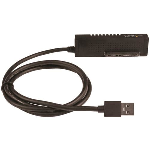 StarTech.com USB to SATA Adapter Cable - 2.5in and 3.5in Drives - USB 3.1 - 10Gbps - External Hard Drive Cable - Hard Drive Adapter Cable (USB312SAT3) - Storage controller - 2.5", 3.5" - SATA 6Gb/s - USB 3.1 (Gen 2) - black