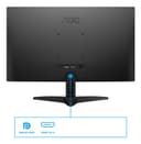 AOC 24B36X - LED monitor - 24" (23.8" viewable) - 1920 x 1080 Full HD (1080p) @ 144 kHz - IPS - 1500:1 - HDR10 - 0.5 ms - HDMI, DisplayPort - black thumbnail 3