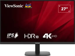 ViewSonic VA2708-4K-HD - LED monitor - 27" - 3840 x 2160 4K @ 60 Hz - IPS - 250 cd/m� - 1200:1 - HDR10 - 4 ms - HDMI, DisplayPort