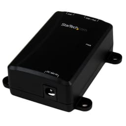 StarTech.com 1 Port Gigabit Midspan - PoE+ Injector - 802.3at and 802.3af - Wall-Mountable Power over Ethernet Injector Adapter (POEINJ1GW) - PoE injector - 30 Watt