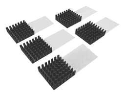 QNAP HS-M2SSD-07 - Heat sink - black (pack of 5)