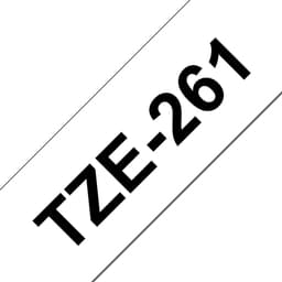 Brother TZe-261 - Self-adhesive - black on white - Roll (3.6 cm x 8 m) 1 cassette(s) laminated tape - for Brother PT-P950, P-Touch PT-3600, 550, 9200, 9600, 9700, 9800, D800, E800, P900, P950