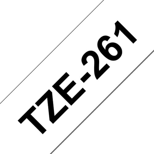 Brother TZe-261 - Self-adhesive - black on white - Roll (3.6 cm x 8 m) 1 cassette(s) laminated tape - for Brother PT-P950, P-Touch PT-3600, 550, 9200, 9600, 9700, 9800, D800, E800, P900, P950