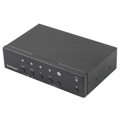 StarTech.com Multi-Input to HDMI Converter Switch - DisplayPort, VGA and Dual-HDMI to HDMI Switch - Priority and Automatic Switch - 4K (HDVGADP2HD) - Video/audio switch - desktop - for P/N: BOX4CABLE — view 1