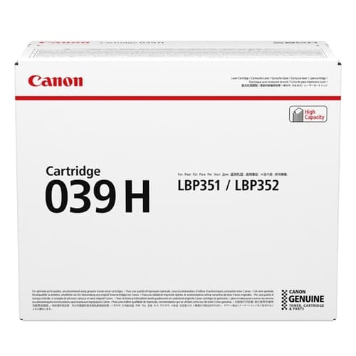 Canon 039 H - Black - original - toner cartridge - for imageCLASS LBP351dn, LBP351x, LBP352dn, LBP352x, i-SENSYS LBP351x, LBP352x, Satera LBP351i