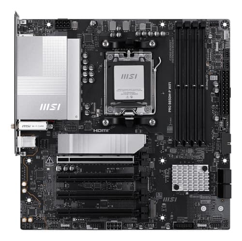 MSI PRO B850M-P WIFI AMD B850 Socket AM5 Micro ATX — view 3