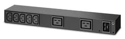 APC Basic Rack PDU AP6120A - Power distribution unit (rack-mountable) - AC 100-240 V - input: IEC 60320 C20 - output connectors: 9 (power IEC 60320 C13, IEC 60320 C19) - for P/N: SMTL1000RMI2UC, SMX1000C, SMX1500RM2UC, SMX1500RM2UCNC, SMX750C, SMX750CNC