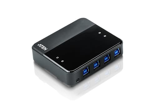 ATEN US434 - USB peripheral sharing switch - 4 x SuperSpeed USB 3.0 - desktop — view 1