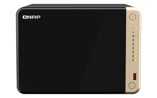 QNAP TS-664 - NAS server - 6 bays - SATA 6Gb/s - RAID 0, 1, 5, 6, 10, 50, JBOD - RAM 8 GB - 2.5 Gigabit Ethernet - iSCSI support
