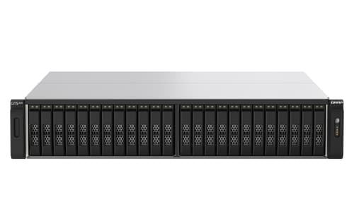 QNAP TS-H2490FU - NAS server - 24 bays - rack-mountable - PCI Express 3.0 x4 (NVMe) - RAID 0, 1, 5, 6, 10, 50, 60, JBOD - RAM 64 GB - 25 Gigabit Ethernet - iSCSI support