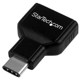 StarTech.com USB-C to USB Adapter - USB-C to USB-A - USB 3.1 Gen 1 - 5Gbps - USB C Adapter - USB Type C (USB31CAADG) - USB adapter - 24 pin USB-C (M) to USB Type A (F) - USB 3.1 - black - for P/N: HB31C2A1CGS, HB31C2A2CB, HB31C3A1CS, HB31C3ASDMB, HB31C4AS, PEXUSB311AC3