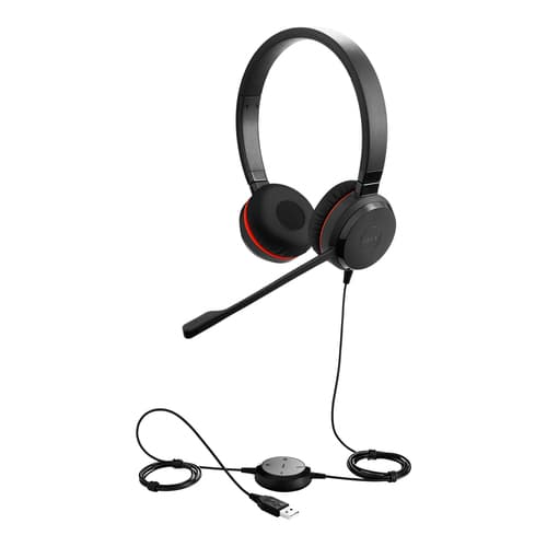 Jabra Evolve 30 II MS stereo - Headset - on-ear - wired - USB, 3.5 mm jack - Certified for Skype for Business — view 5