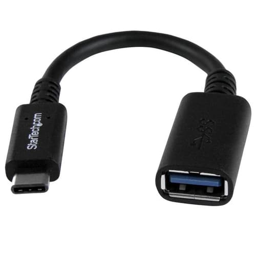 StarTech.com USB-C to USB Adapter - 6in - USB-IF Certified - USB-C to USB-A - USB 3.1 Gen 1 - USB C Adapter - USB Type C (USB31CAADP) - USB adapter - 24 pin USB-C (M) to USB Type A (F) - USB 3.0 - 15.2 cm - black - for P/N: DK31C3HDPD, DK31C3HDPDUE, DKM30CHDPD, DKM30CHDPDUE, PEXUSB312A1C1H, PEXUSB312A2C2V