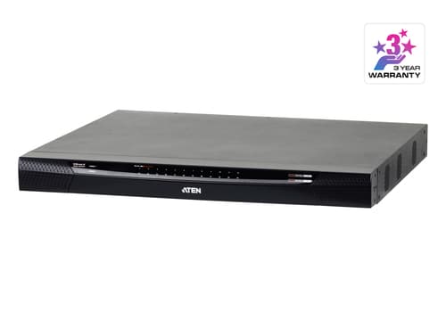 ATEN KN2124VA - KVM / audio switch - CAT5 - 24 x KVM / audio - 1 local user - 2 IP users - desktop, rack-mountable