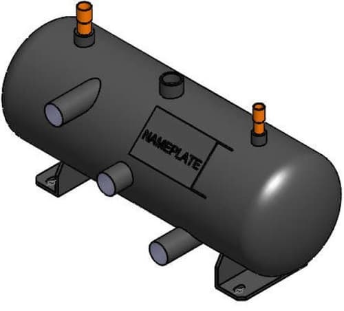 APC InRow Direct Expansion - Flooded receiver - black - for P/N: ACCD75233-C