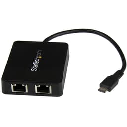 StarTech.com USB-C to Dual Gigabit Ethernet Adapter with USB 3.0 (Type-A) Port - USB Type-C Gigabit Network Adapter (US1GC301AU2R) - Network adapter - USB-C - Gigabit Ethernet x 2 + USB 3.0 - for P/N: TB33A1C