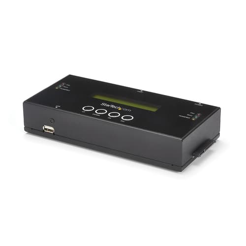 StarTech.com 1:1 Hard Drive Duplicator and Eraser for 2.5"/ 3.5" SATA (I/II/III) & SAS (I/II) HDD SSD - LCD & RS-232 - Cloner & Wiper (SATSASDUPE11) - Solid state / hard drive duplicator - 1 bays (SATA-600 / SAS-2)