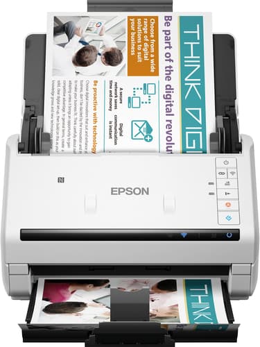 Epson WorkForce DS-570W - Document scanner - A4/Legal - 600 dpi x 600 dpi - up to 35 ppm (mono) / up to 35 ppm (colour) - ADF (50 sheets) - up to 4000 scans per day - USB 3.0, Wi-Fi