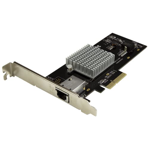 StarTech.com 1 Port 10G PCIe Network Card - 10GBase-T / NBASE-T - RJ45 Port - Intel X550 Chipset - Ethernet Card - Network Adapter - Intel NIC Card (ST10000SPEXI) - Network adapter - PCIe 2.0 low profile - 10Gb Ethernet x 1 - black - for P/N: BNDTB10GI, BNDTB210GSFP, BNDTB310GNDP, BNDTB410GSFP, BNDTB4M2E1, BNDTBUSB3142