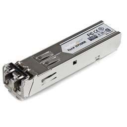 StarTech.com MSA Uncoded Compatible SFP Module, 1000BASE-SX, 1GbE Multi Mode (MMF) Fiber Optic Transceiver, 1GE Gigabit Ethernet SFP, LC Connector, 550m, 850nm, DDM, 1Gbps Mini GBIC Module - Lifetime Warranty (SFPSXMM) - SFP (mini-GBIC) transceiver module - 1GbE - 1000Base-SX - LC multi-mode - up to 550 m - 850 nm - for P/N: MCM1110SFP