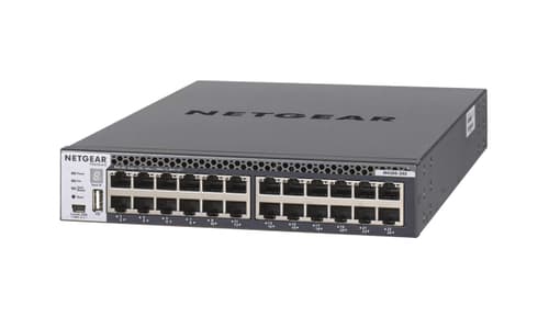 Switch - L3 - Managed - 24 x 10/100/1000/10000 + 4 x 10 Gigabit SFP+ - front to back airflow - rack-mountable — view 1